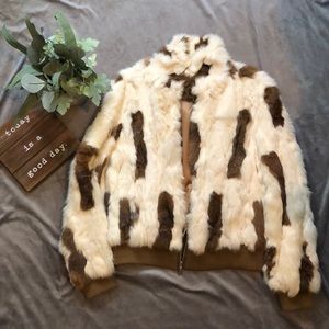 Faux Fur bomber coat